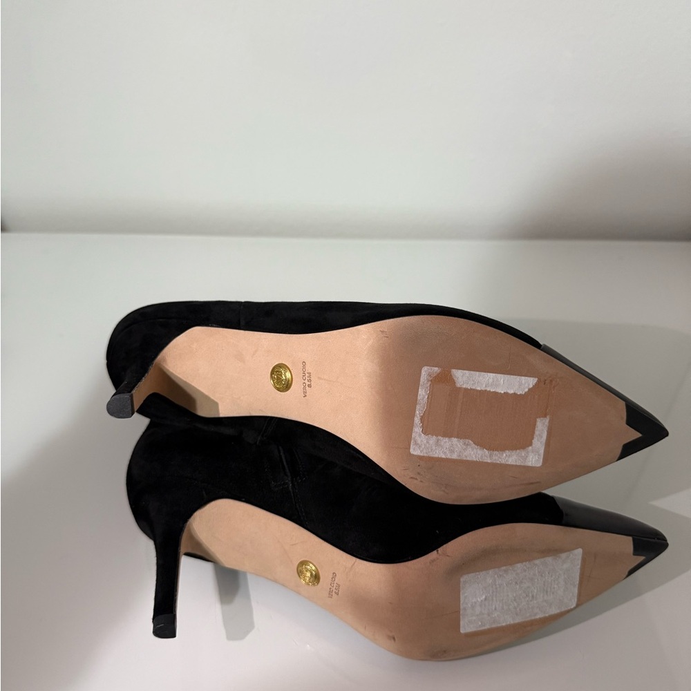 Veronica Beard Lisa Suede Cap Toe Boots - Picture 8 of 8